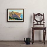 Big Sur, California: Bixby Bridge - Art Print, 18x24 / Simple / Brown