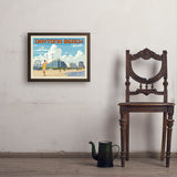 Daytona Beach, Florida - Art Print, 18x24 / Simple / Brown