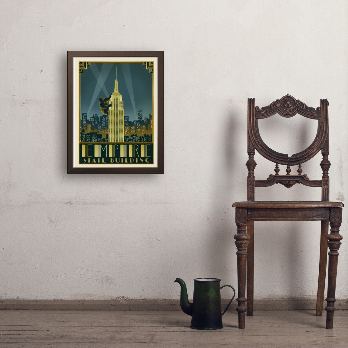 New York City: Empire State Building — Vintage Travel Poster | Art