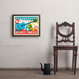 Lookin' Pretty In Music City (Horizontal) - Art Print, 18x24 / Simple / Brown