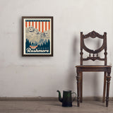 250th Anniversary USA: Mount Rushmore - Art Print, 18x24 / Simple / Brown
