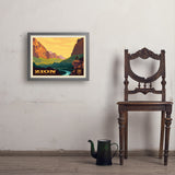 Zion National Park: 100th Anniversary (Horizontal) - Art Print, 18x24 / Simple / Gray