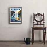Ithaca, New York - Art Print, 18x24 / Simple / Gray