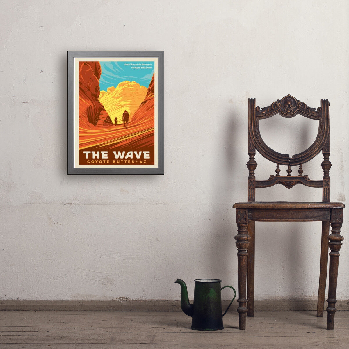 Coyote Buttes, AZ: The Wave — National Monument Poster | Art Print