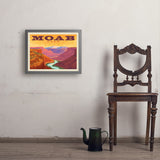 Moab, Utah: Canyon View - Art Print, 18x24 / Simple / Gray