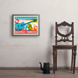 Lookin' Pretty In Music City (Horizontal) - Art Print, 18x24 / Simple / Gray