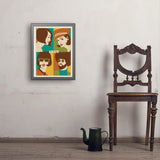 1969: Go with the Flo/Fro - Art Print, 18x24 / Simple / Gray