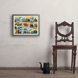 Canada: Picture Perfect Collage (Horizontal) - Art Print, 18x24 / Simple / Gray