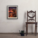 Mythical Creatures: Chupacabra - Art Print, 18x24 / Simple / Gray