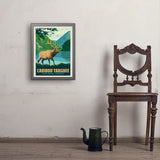 Caribou-Targhee National Forest - Art Print, 18x24 / Simple / Gray