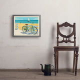 Beach Cruiser Bike - Art Print, 18x24 / Simple / Gray