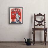 250th Anniversary USA: Lady Liberty - Art Print, 18x24 / Simple / Gray