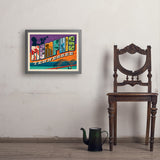 Memphis, TN: Picture Letters - Art Print, 18x24 / Simple / Gray