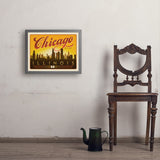 Chicago: Horizontal Skyline - Art Print, 18x24 / Simple / Gray