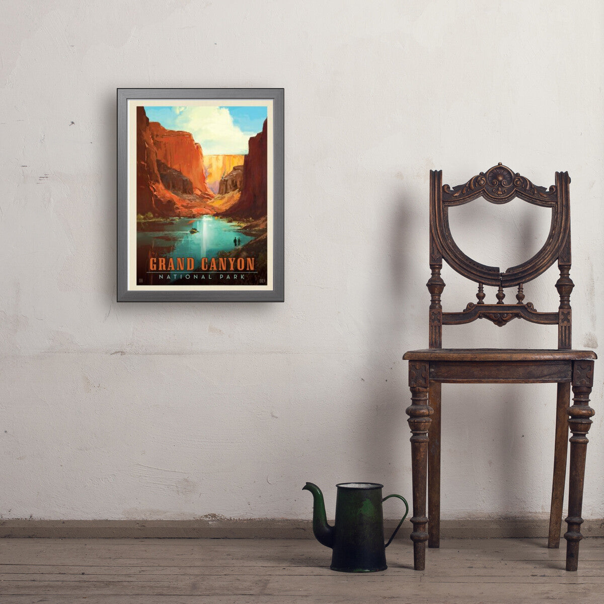 Grand Canyon National Park: Vermilion View | Art Print – Anderson