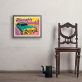 Memphis, TN: City Of Soul (Horizontal) - Art Print, 18x24 / Simple / Gray