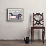 Wag More. Bark Less. - Art Print, 18x24 / Simple / Gray