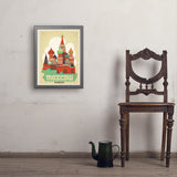 Russia: Moscow - Art Print, 18x24 / Simple / Gray
