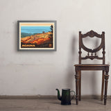 Acadia National Park: 100th Anniversary (Horizontal) - Art Print, 18x24 / Simple / Gray