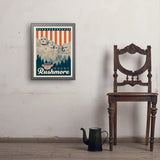 250th Anniversary USA: Mount Rushmore - Art Print, 18x24 / Simple / Gray