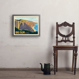 Big Sur, California: Bixby Bridge - Art Print, 18x24 / Simple / Gray