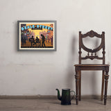 Memphis, TN: Beale Street Sunset - Art Print, 18x24 / Simple / Gray