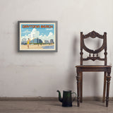 Daytona Beach, Florida - Art Print, 18x24 / Simple / Gray