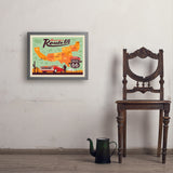100th Anniversary Of Route 66 (Map) - Art Print, 18x24 / Simple / Gray