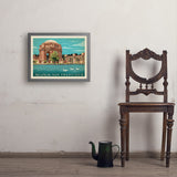 San Francisco: Palace of Fine Arts - Art Print, 18x24 / Simple / Gray