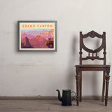 Grand Canyon National Park: 100th Anniversary (Horizontal) - Art Print, 18x24 / Simple / Gray