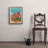 Pecos National Historical Park, NM - Art Print, 18x24 / Simple / Gray