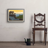 Great Smoky Mountains Horizontal Print - Art Print, 18x24 / Simple / Gray