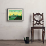 Nashville Skyline: Horizontal - Art Print, 18x24 / Simple / Gray