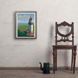 Heublein Tower - Art Print, 18x24 / Simple / Gray