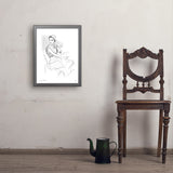 Fashion Sketch: Elegance - Art Print, 18x24 / Simple / Gray