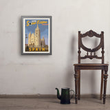 ...2026 Total Solar Eclipse: León, Spain - Art Print, 18x24 / Simple / Gray