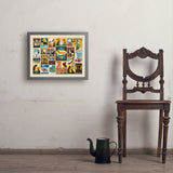 Dog Lover's Collage (Horizontal) - Art Print, 18x24 / Simple / Gray