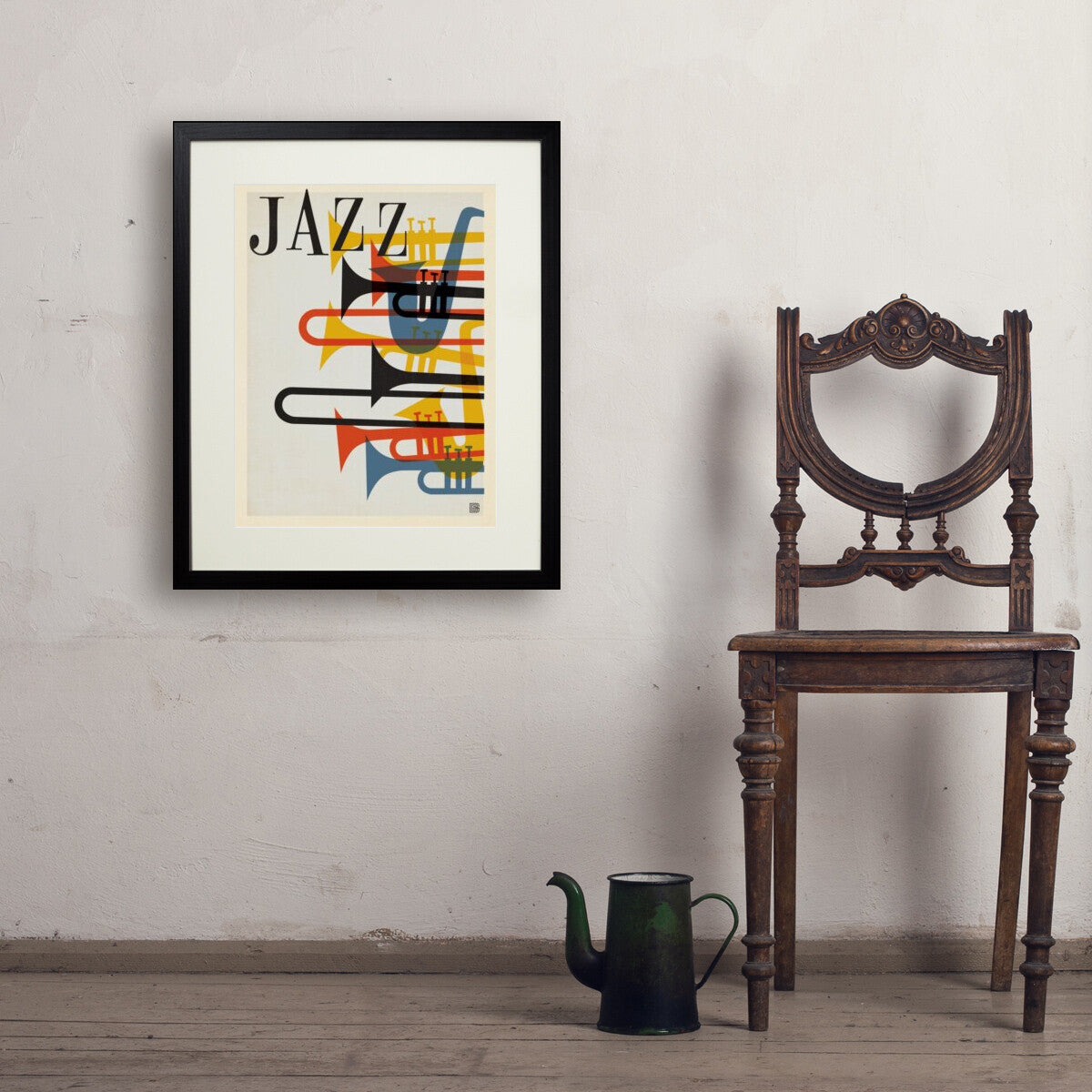 Mid-Century Jazz — Mid Century Modern Wall Art | Art Print