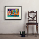 Memphis, TN: Picture Letters - Art Print, 18x24 / Standard / Black