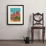 Pecos National Historical Park, NM - Art Print, 18x24 / Standard / Black