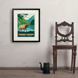 Caribou-Targhee National Forest - Art Print, 18x24 / Standard / Black