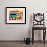 Memphis, TN: City Of Soul (Horizontal) - Art Print, 18x24 / Standard / Black