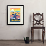 Florida: Sea Turtle Hatchling Habitats - Art Print, 18x24 / Standard / Black