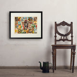 Coffee Collage (Horizontal) - Art Print, 18x24 / Standard / Black