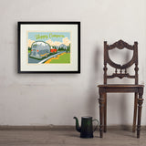 Detour: Hoppy Camper - Art Print, 18x24 / Standard / Black