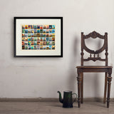 63 Image National Park Print (Horizontal) - Art Print, 18x24 / Standard / Black