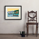 Flathead Lake, Montana (Horizontal) - Art Print, 18x24 / Standard / Black