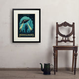 20,000 Leagues Under the Sea: Jules Verne - Art Print, 18x24 / Standard / Black
