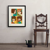 1969: Go with the Flo/Fro - Art Print, 18x24 / Standard / Black