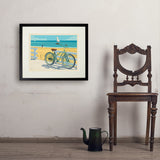 Beach Cruiser Bike - Art Print, 18x24 / Standard / Black